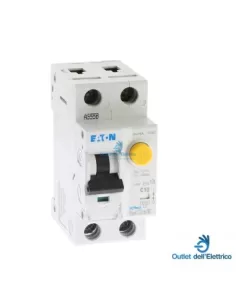 Eaton frbm6-c10/1n/001 disyuntor diferencial 1p+n c10 6ka 0,01